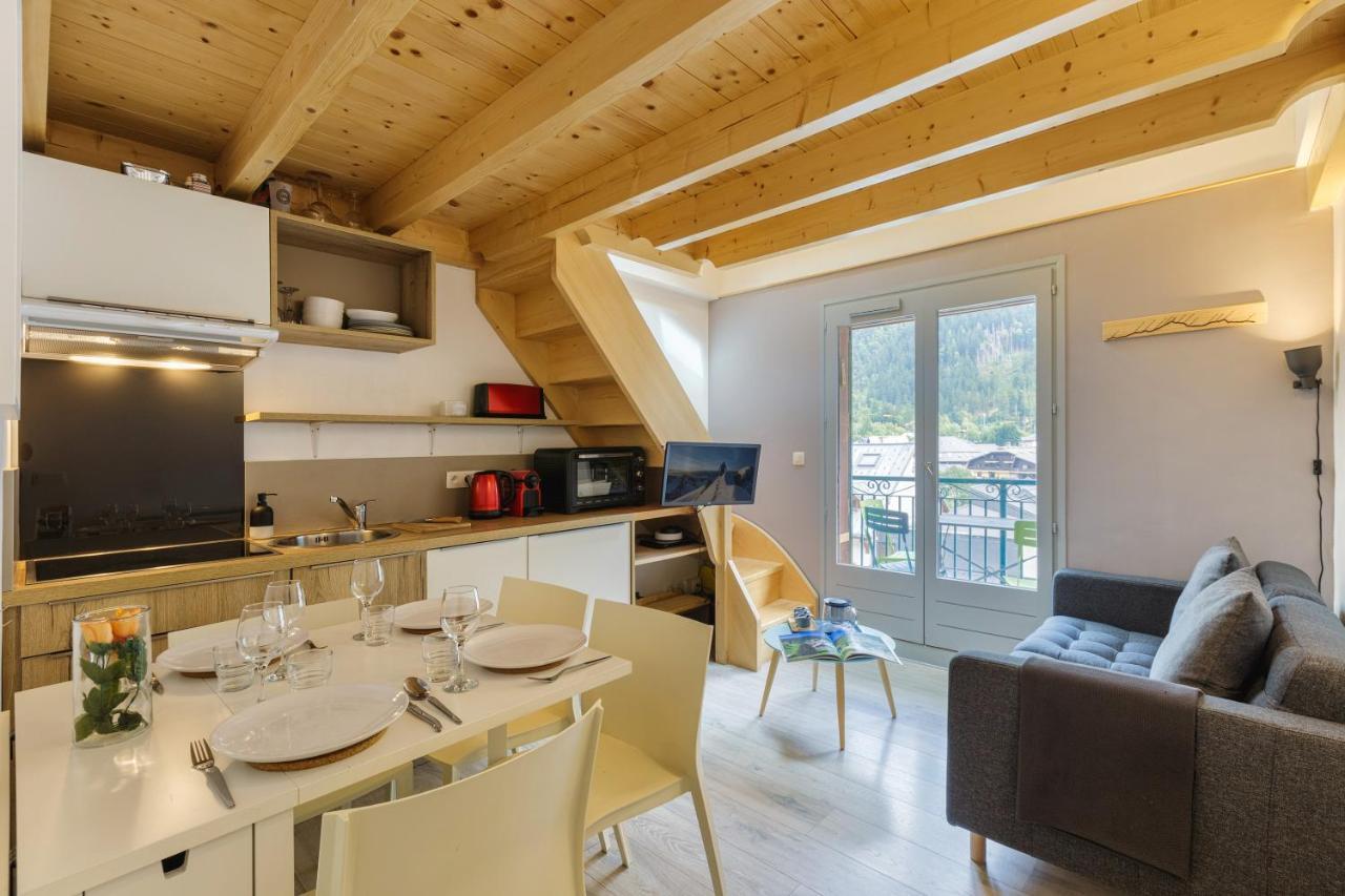 Central Duplex Apartment - Blanc Neige - Happy Rentals シャモニー エクステリア 写真